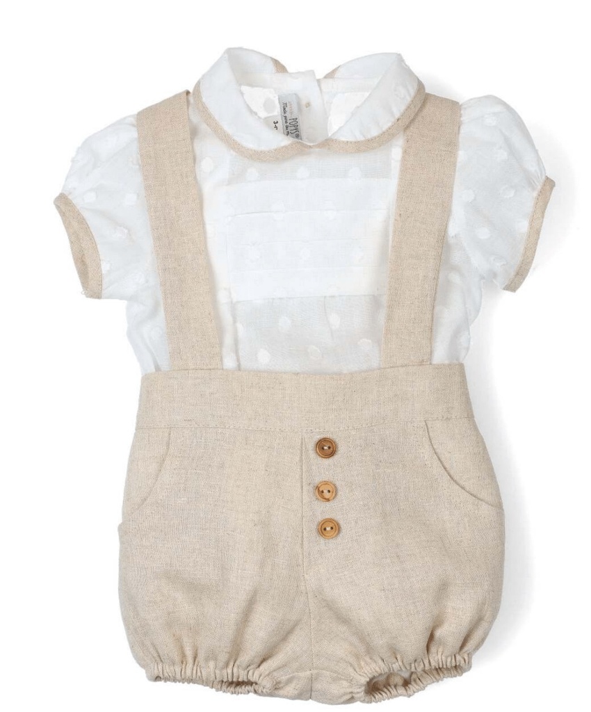 Conjunto chico beige