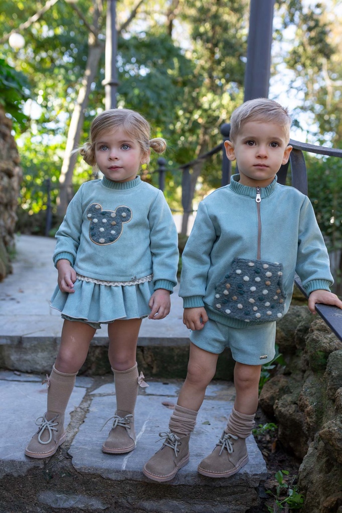 Conjunto niño en ante