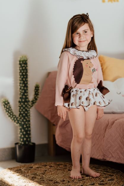 Sudadera+braguita erizos