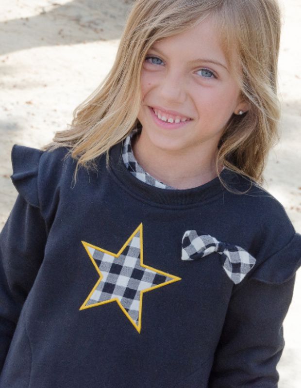 Sudadera niña negra