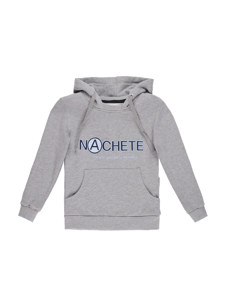 Sudadera gris letra nachete