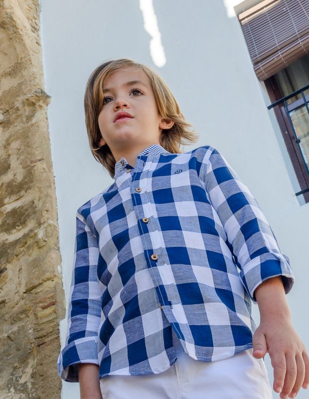 2323 Camisa niño vichy