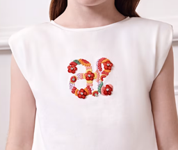 5140 camiseta m/c logo bordado