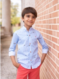 [2243] CAMISA PECES RAYAS