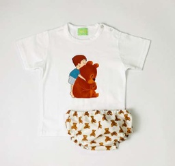[23VP539] Camiseta+braga niño ositos